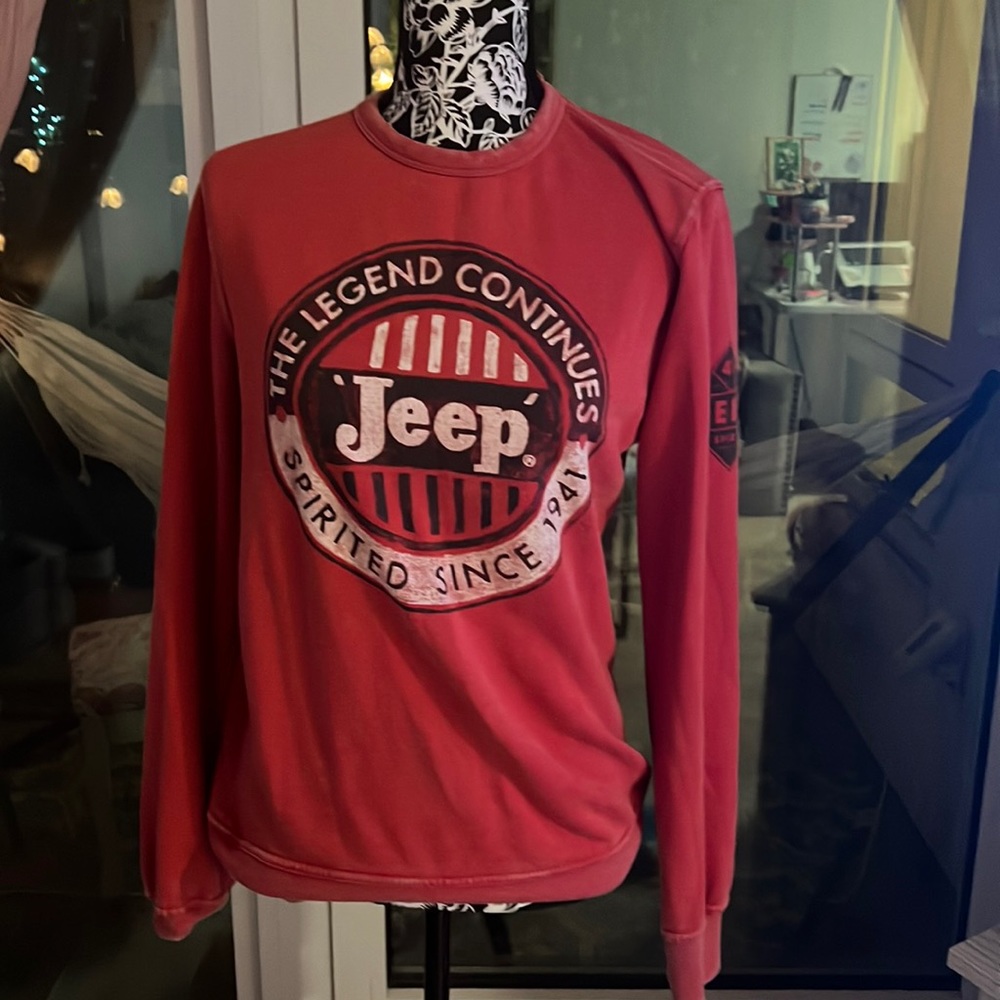 Soft Distressed Jeep Sweatshirt (Jeep by lucky)